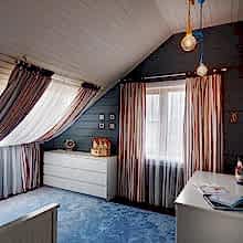 Выбираем шторы для мансарды