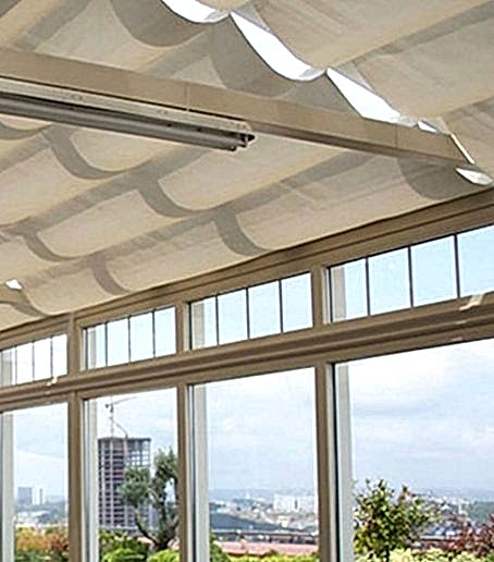  Шторы для зимнего сада