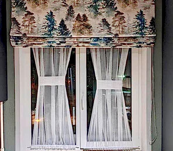 Шторы-кафе песочные часы