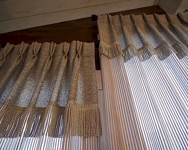 Шторы для деревянного дома на заказ