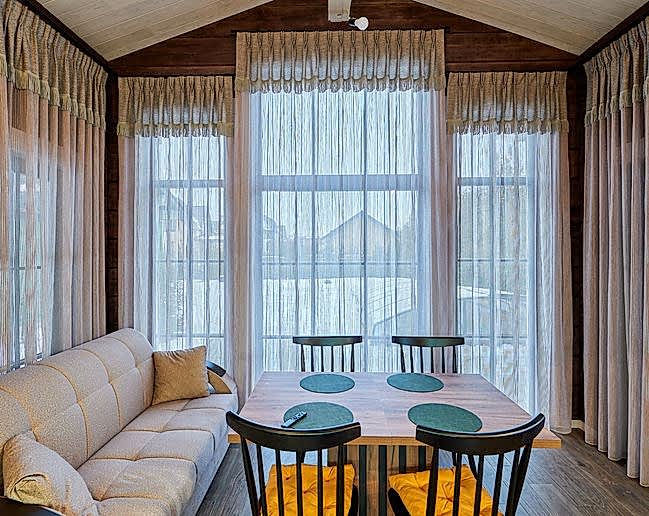 Шторы для деревянного дома на заказ