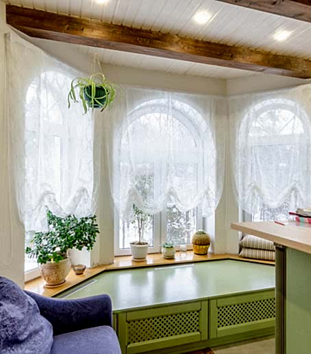 Шторы на эркер