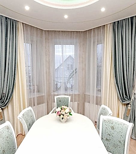 Шторы на эркер