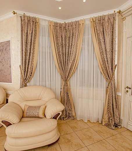 Шторы на эркер