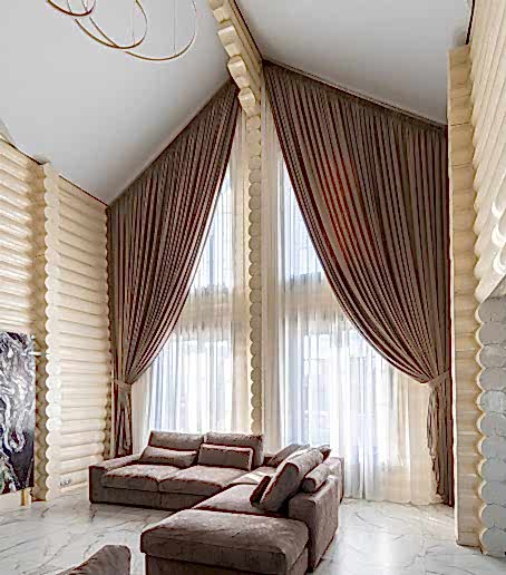 Шторы на треугольные окна