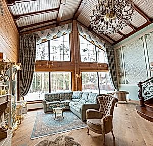 Оформление загородного дома на Рублевском шоссе