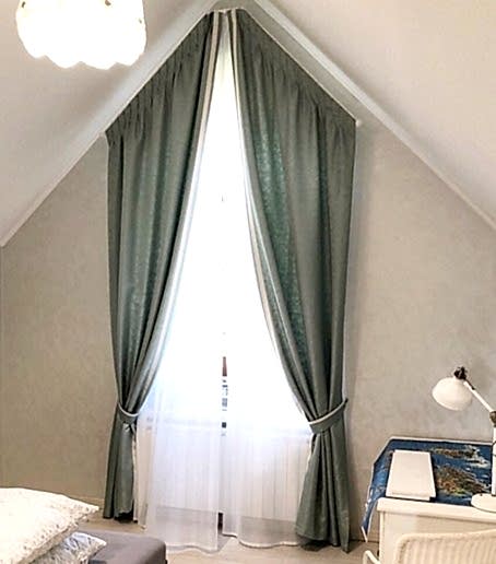 Шторы на треугольные окна