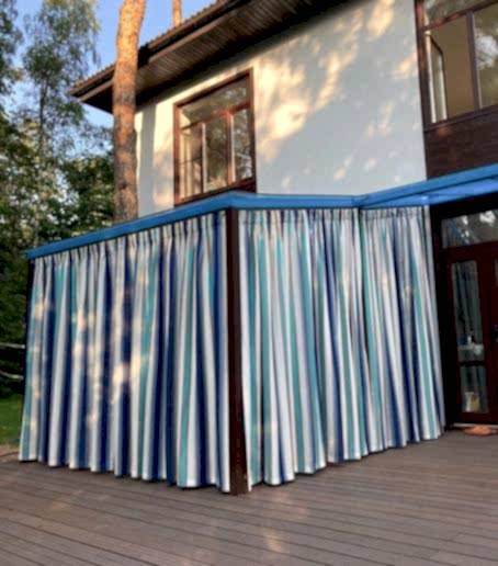 Шторы для веранды и беседки на заказ