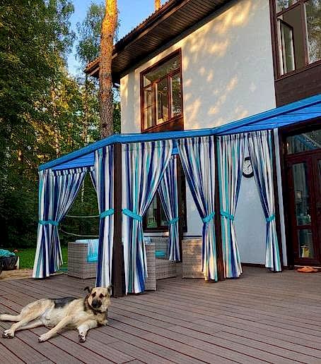 Шторы для веранды и беседки на заказ