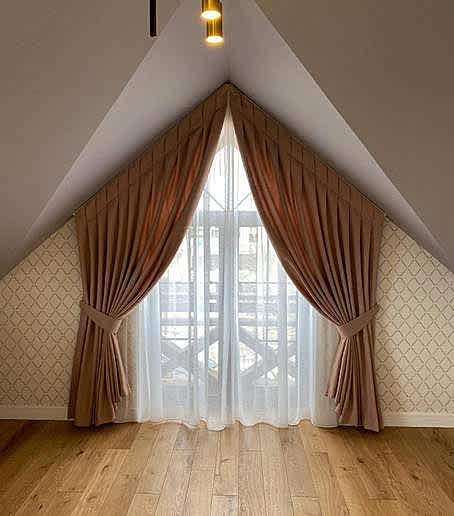 Шторы на треугольные окна