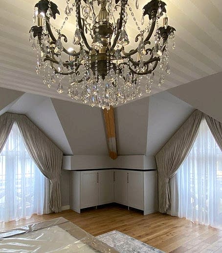 Шторы на треугольные окна