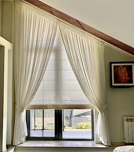 Шторы на треугольные окна