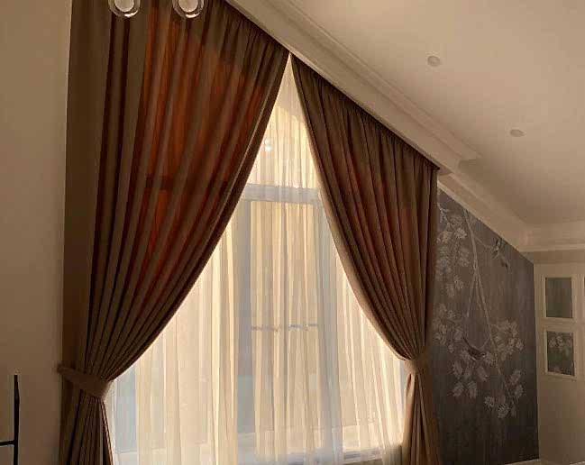Шторы на треугольные окна