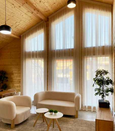 Шторы на треугольные окна