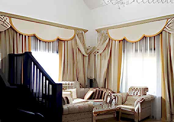 Пошив штор на заказ в Алматы и области по индивидуальным размерам и выгодной цене в ателье салона дизайн-студии Belladone.